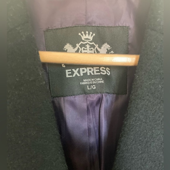 Express Black Over Coat - Large - Picture 2 of 2